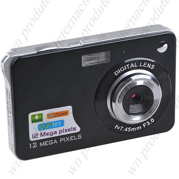 2,7 "12MP CMOS 4 X Zoom Digital DC Câmera Digital com